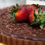 Dark Chocolate Covered Strawberry Tart 